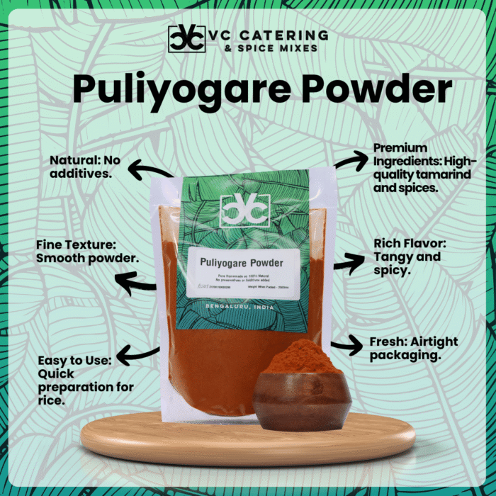 Puliyogare Powder Powder by VC Catering and Spice Mixes vccspices- 4