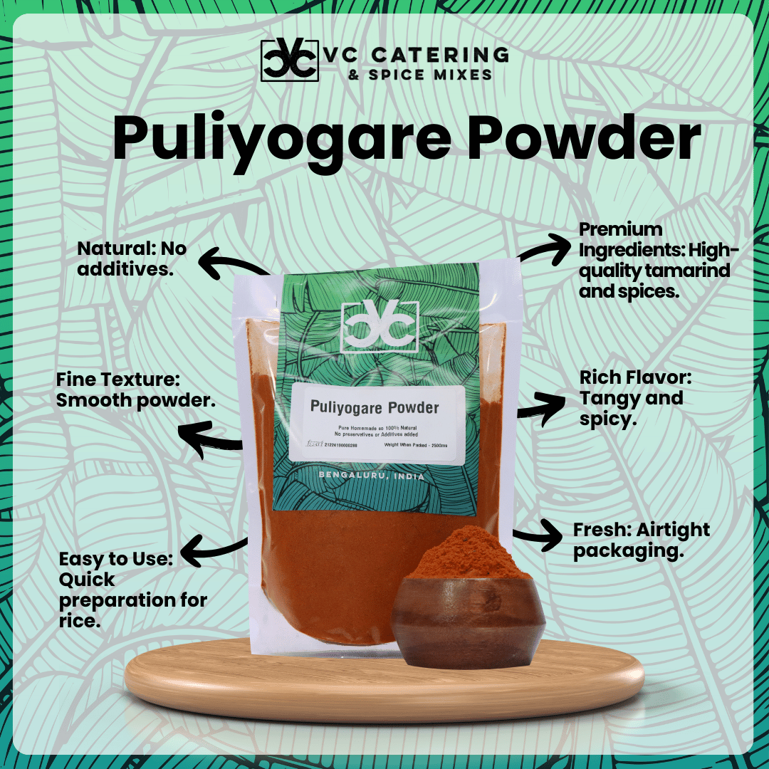 Puliyogare Powder Powder by VC Catering and Spice Mixes vccspices- 4 Puliyogare Powder Powder by VC Catering and Spice Mixes vccspices- 4