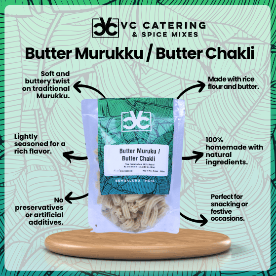 Butter Murukku _ Butter Chakli - By VC Catering & Spice Mixes - 6 Butter Murukku _ Butter Chakli - By VC Catering & Spice Mixes - 6