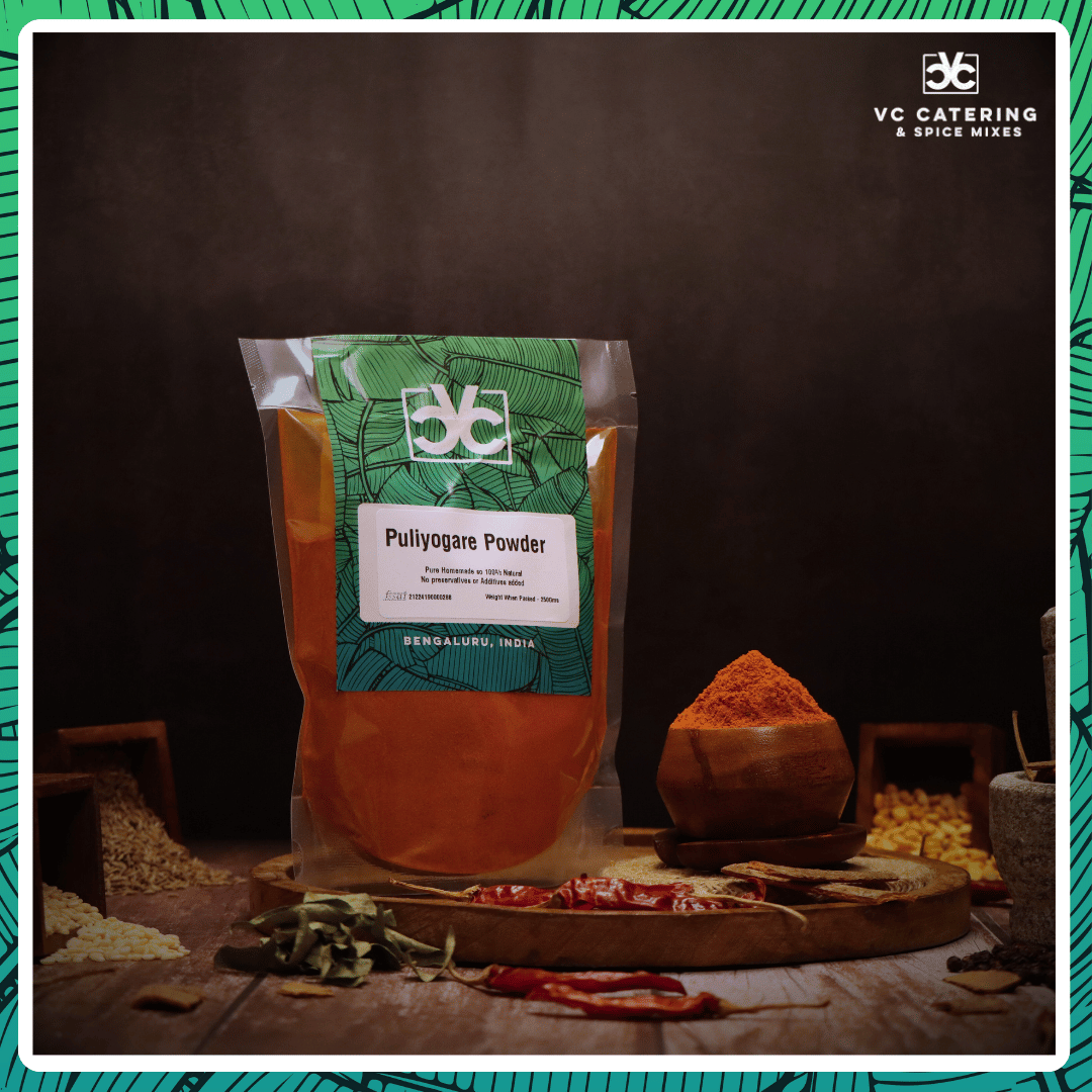 Puliyogare Powder Powder by VC Catering and Spice Mixes vccspices- 2 Puliyogare Powder Powder by VC Catering and Spice Mixes vccspices- 2