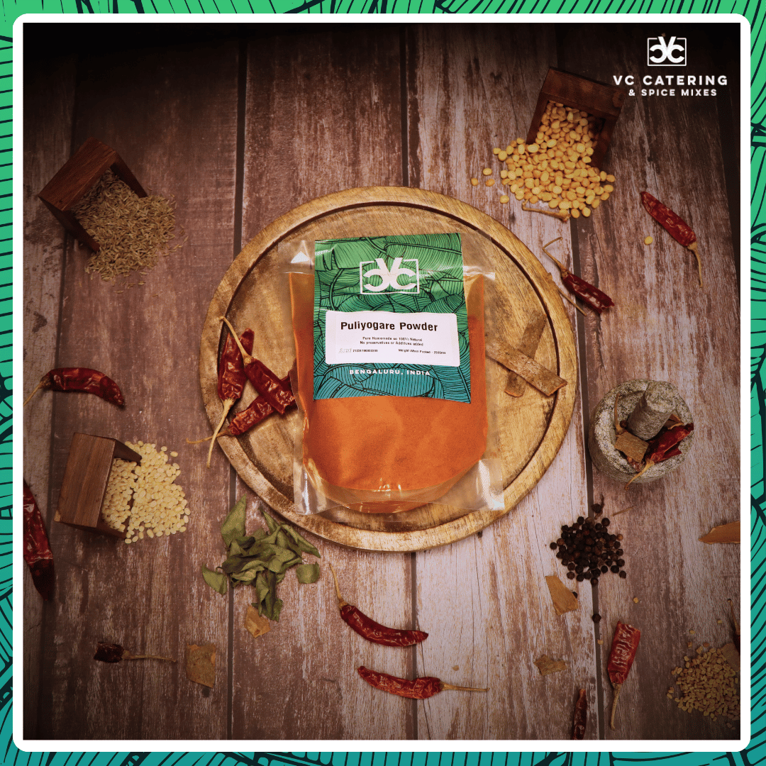 Puliyogare Powder Powder by VC Catering and Spice Mixes vccspices- 1 Puliyogare Powder Powder by VC Catering and Spice Mixes vccspices- 1